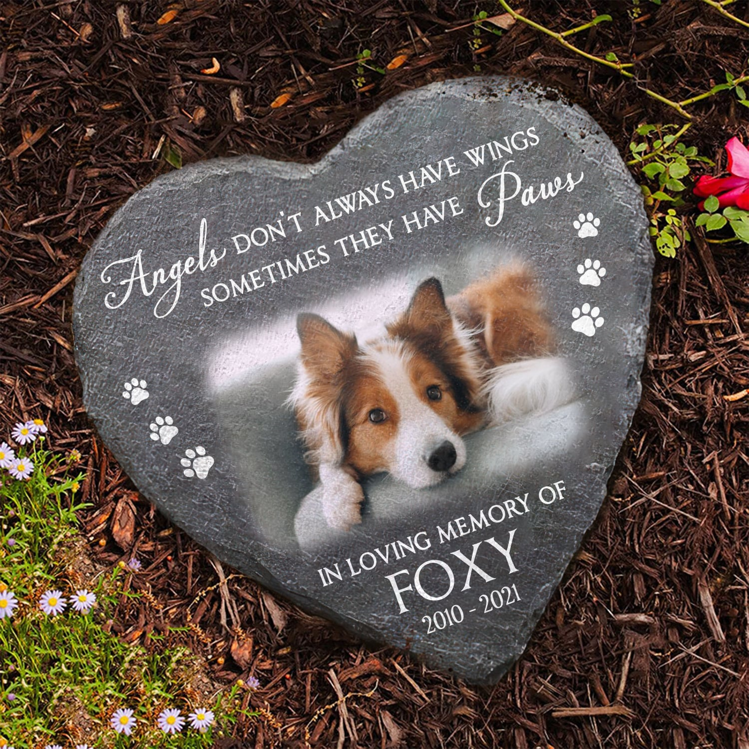 Pet Memorial Stone Personalized Gift For Loss Of Dog