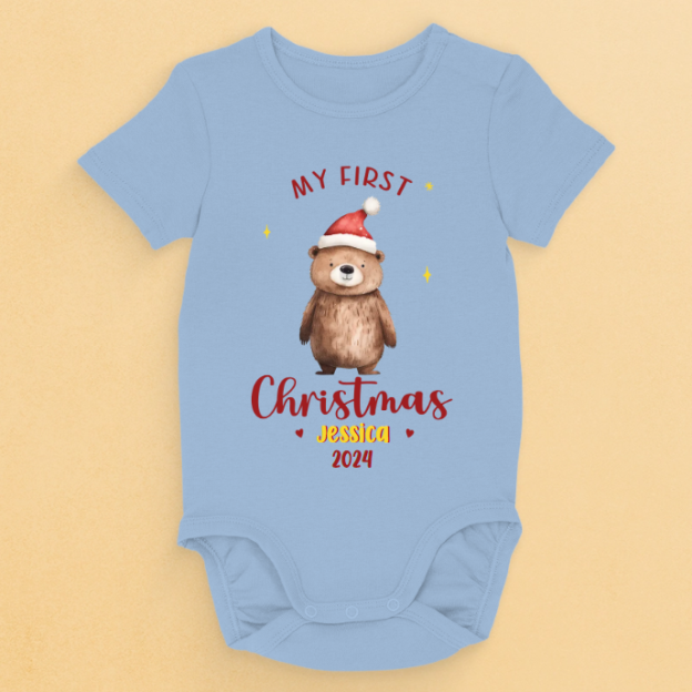 Christmas Magic In A Tiny Package - Family Personalized Custom Baby Onesie - Christmas Gift For Baby Kids, Newborn Baby