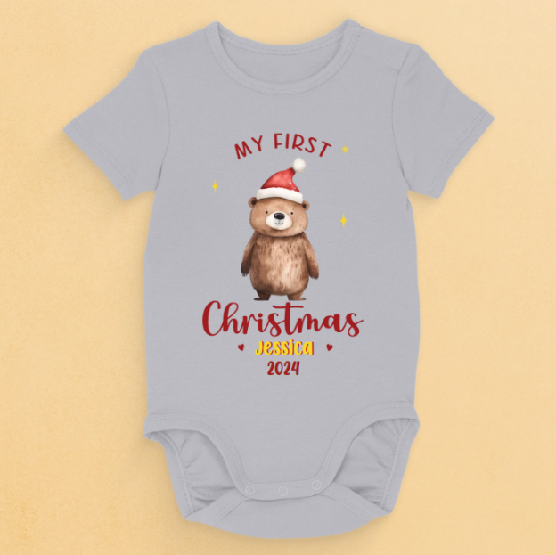 Christmas Magic In A Tiny Package - Family Personalized Custom Baby Onesie - Christmas Gift For Baby Kids, Newborn Baby