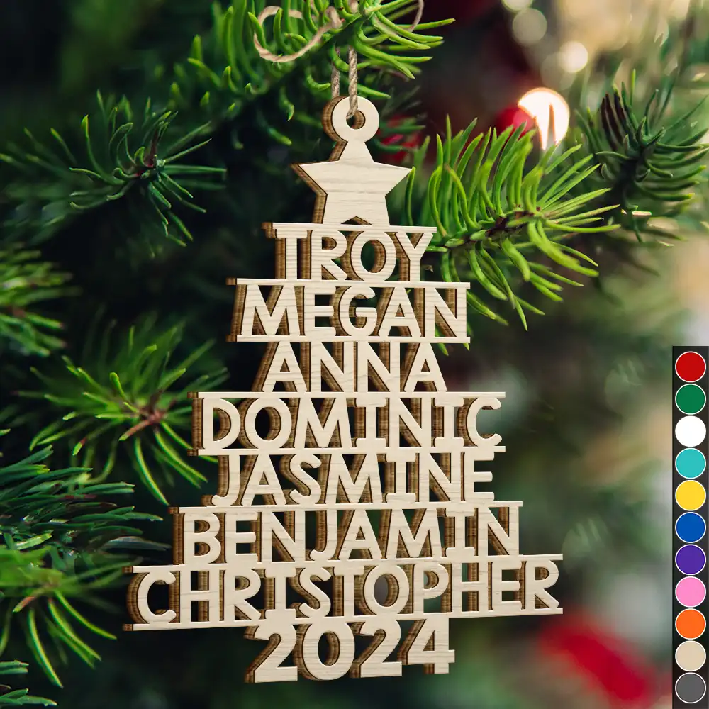 The Best Part Of Christmas - Family Personalized Custom Ornament - Wood Custom Shaped - Christmas Gift For Family Members