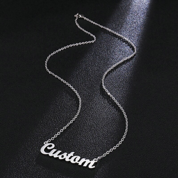 Personalized letter necklace