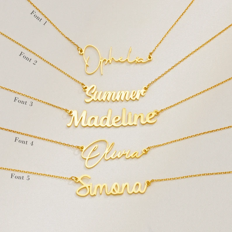 Personalized letter necklace