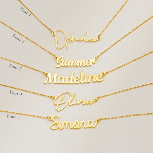 Personalized letter necklace