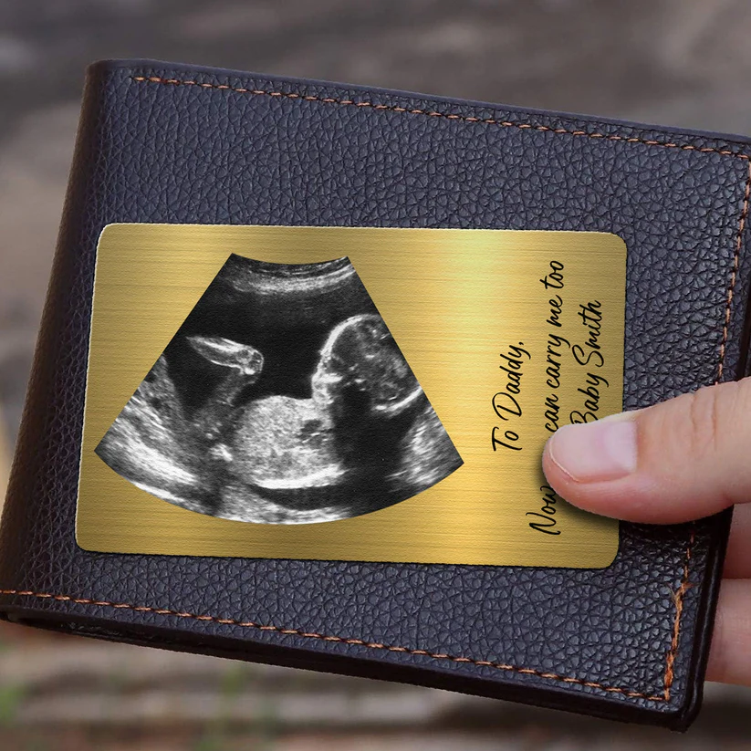 Now You Can Carry Me Too - Personalized Photo Stainless Steel Card