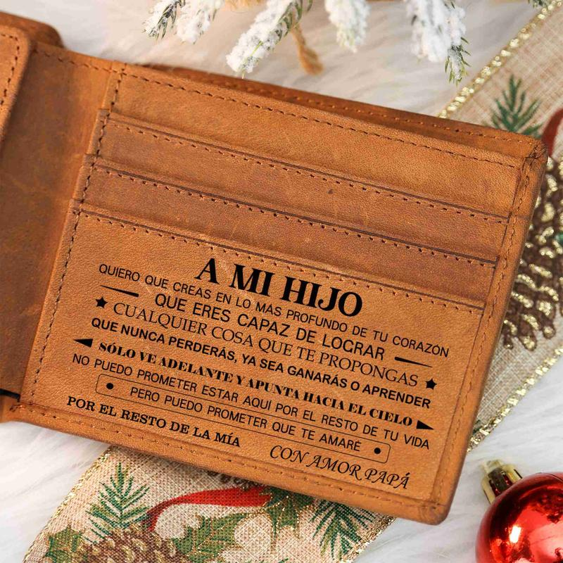 Christmas 2024-Mom to Son Wallet-Engraved Wallet For Son-Wallet for So