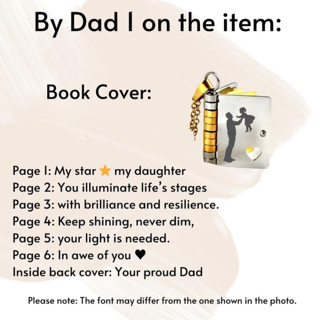 Customize a message book necklace for your loved one, gift for book lovers, gift for her