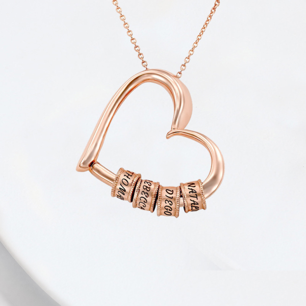 Family's Love Engraved Pendant with LED Gift Box