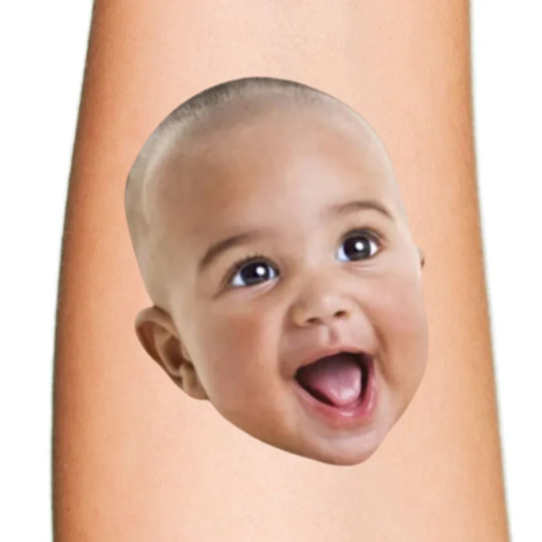 Custom Photo Face Temporary Tattoo