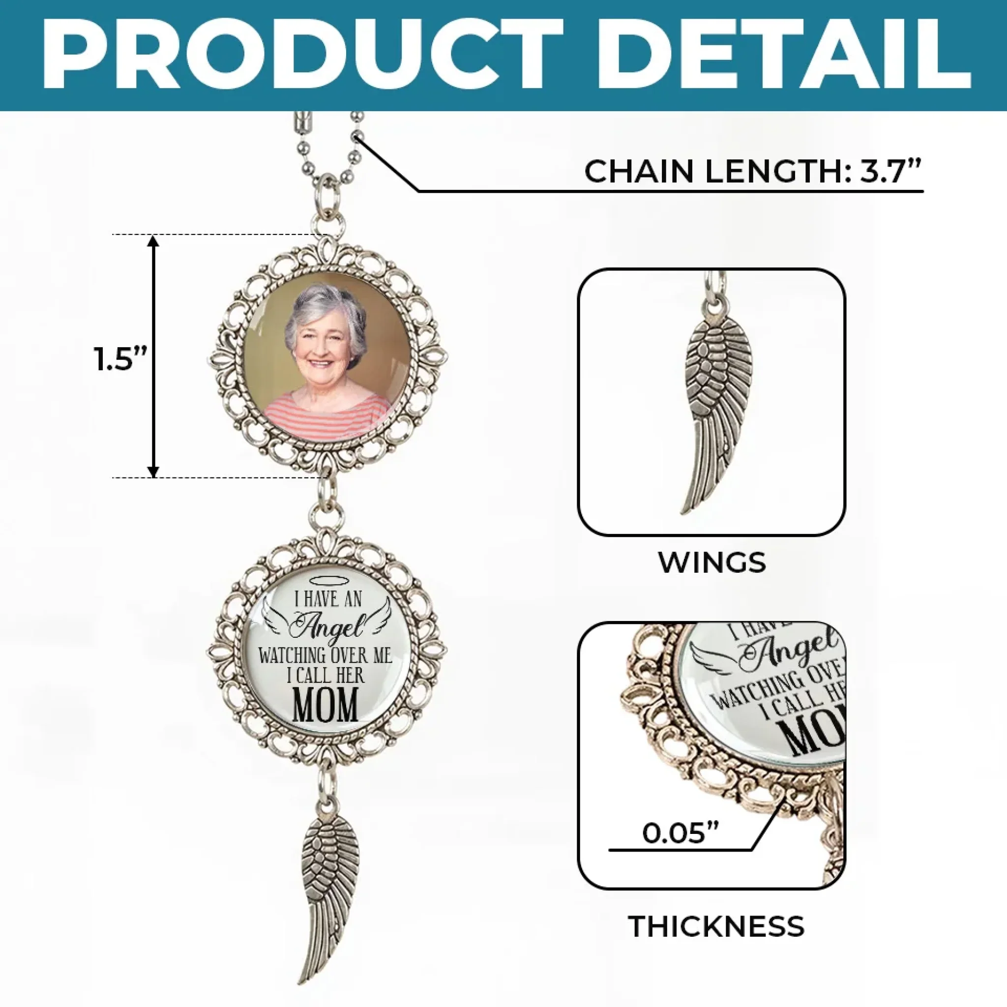 Commemorative personalized metal car ornaments