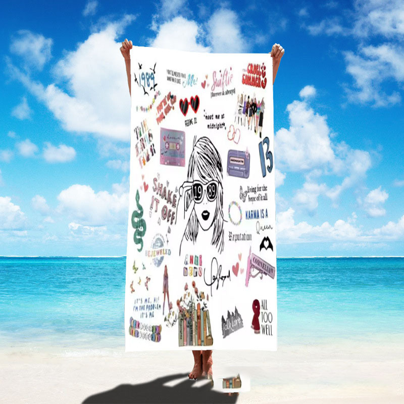 Singer poster bath towel