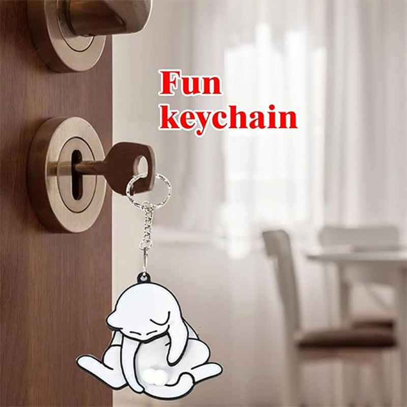 Revolving Acrylic Kitten Keychain