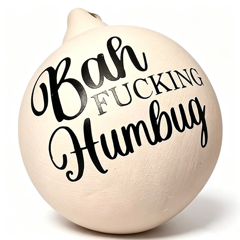Funny prank Christmas ball decorations