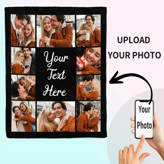 Photo Blanket - Custom Blanket with Personalized Photo