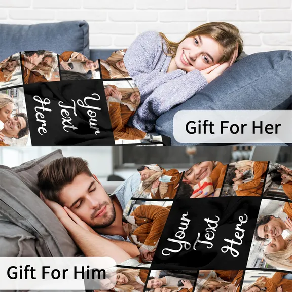 Photo Blanket - Custom Blanket with Personalized Photo