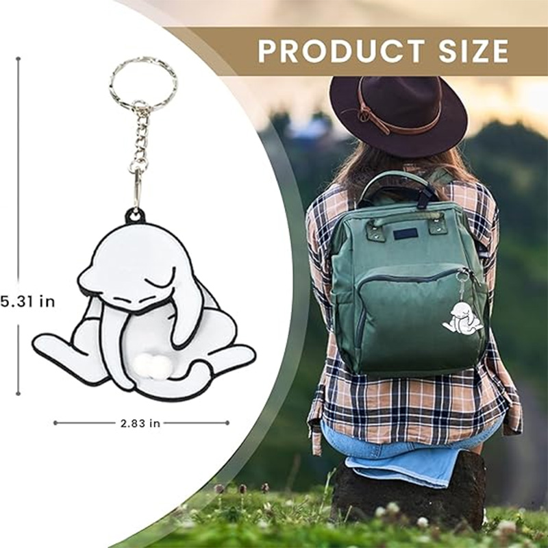 Revolving Acrylic Kitten Keychain