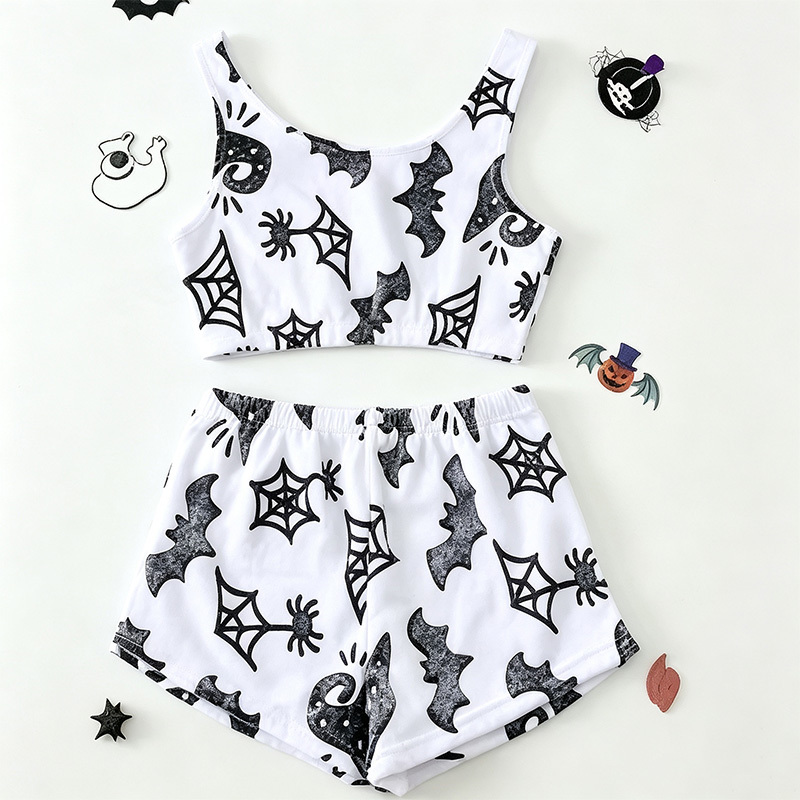 Halloween glow-in-the-dark plush pajama set