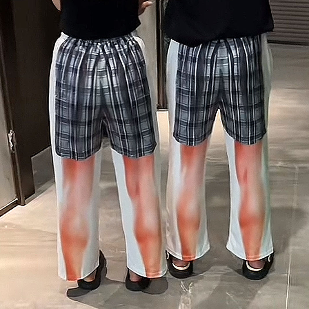 Fake two-piece sports pants