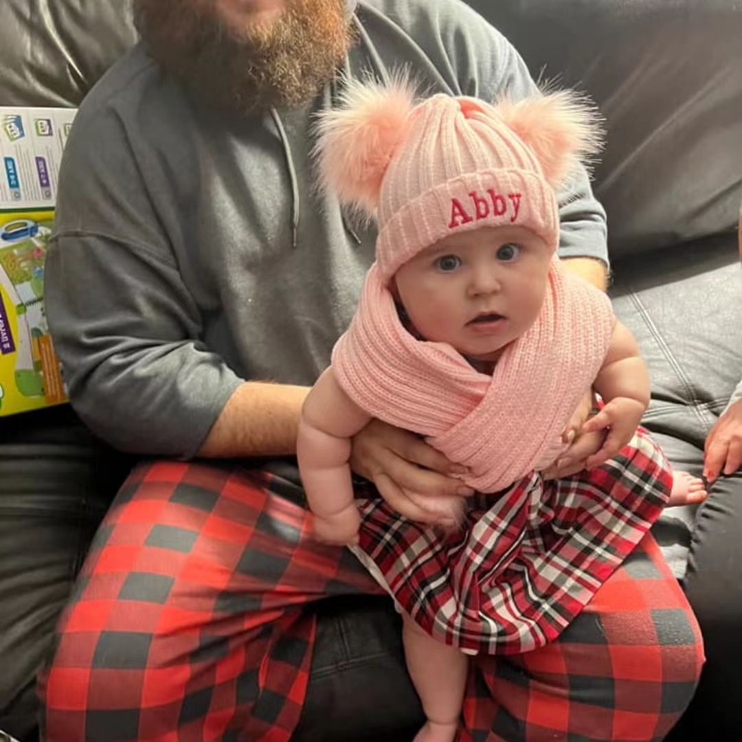 Personalized Embroidery Kid Pom Pom Hat and Scarf for Comfort & Unique 