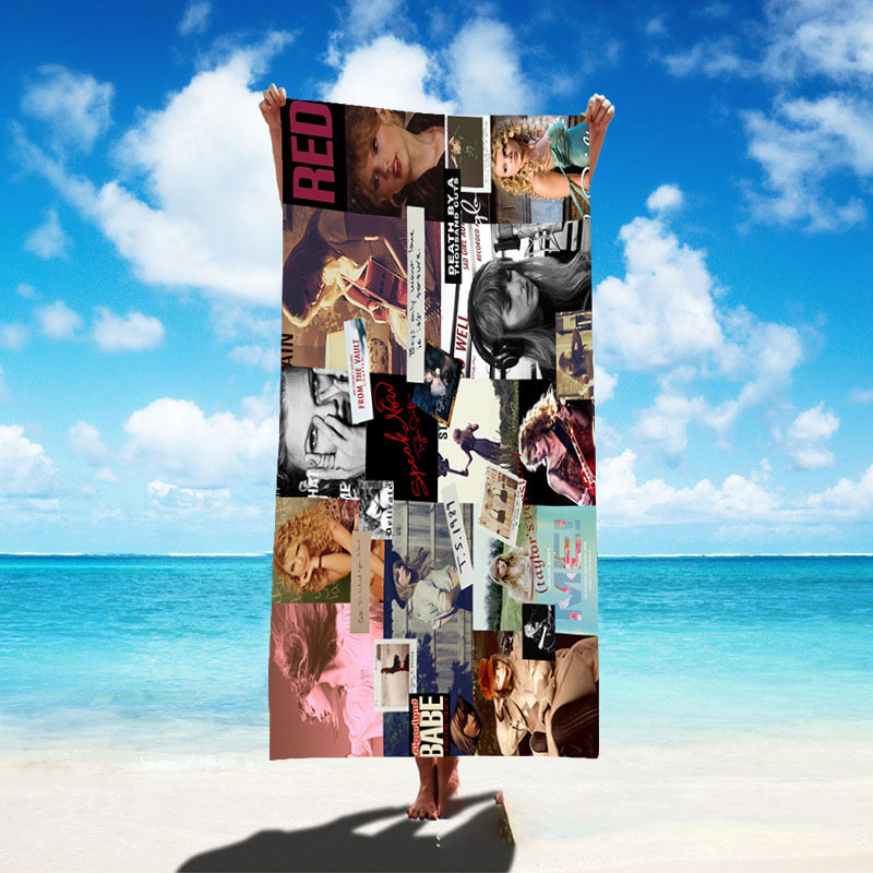 Singer poster bath towel
