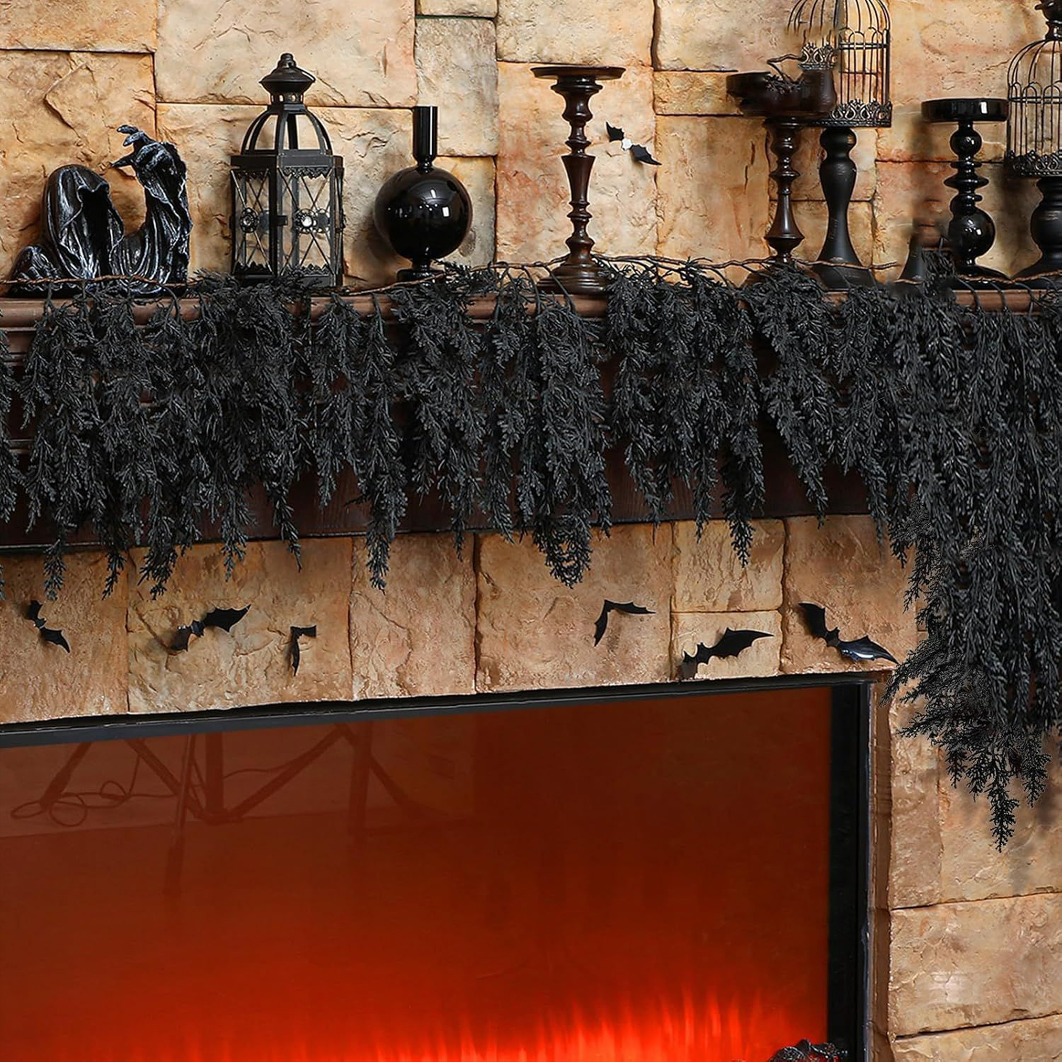 Cypress Leaf Cedar Cane Ornaments