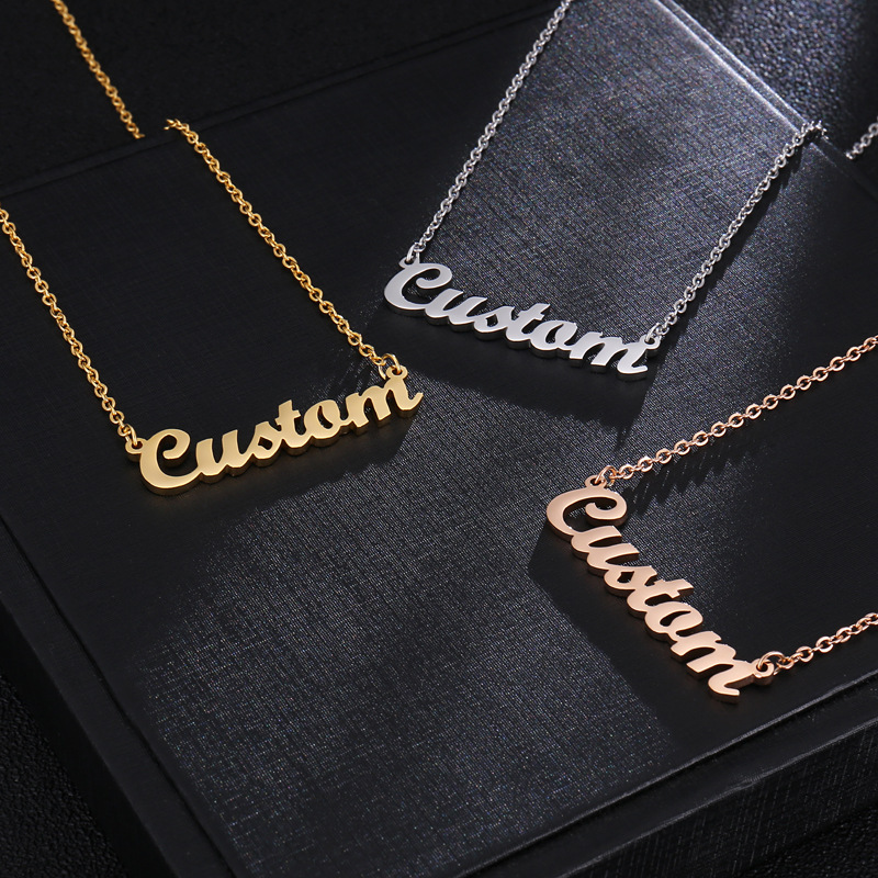 Personalized letter necklace