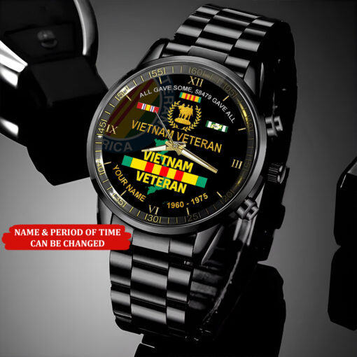 Gave All Vietnam Veteran Watch, Proud Veteran Watch, Military Veteran Watch, Dad Gift, Military Style Watch