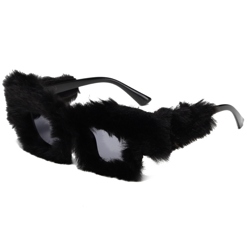 Plush Square Frame Sunglasses