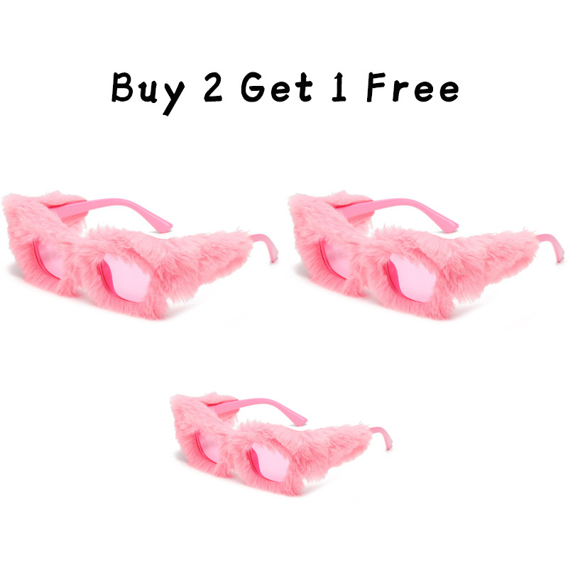 Plush Square Frame Sunglasses