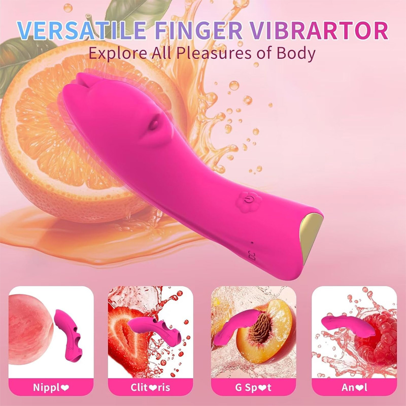 Silicone vibrating finger sleeves