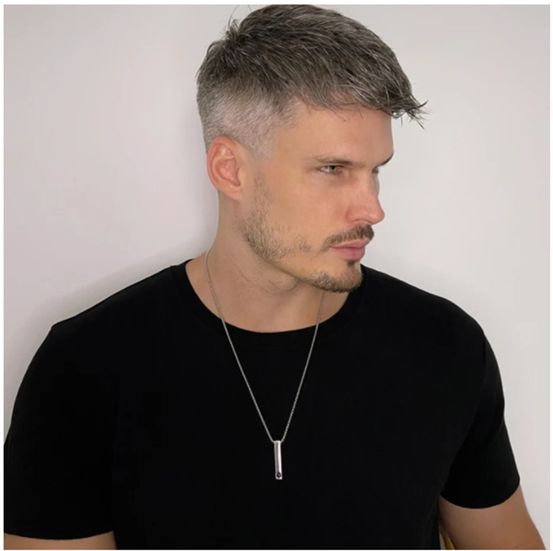 Personalized long column projection pendant