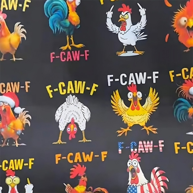 Funny Chick Christmas Wrapping Paper