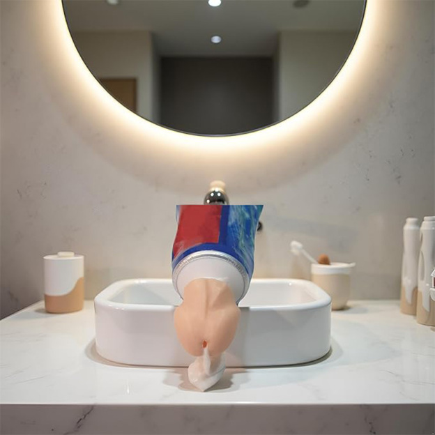 Fun toothpaste protective cap