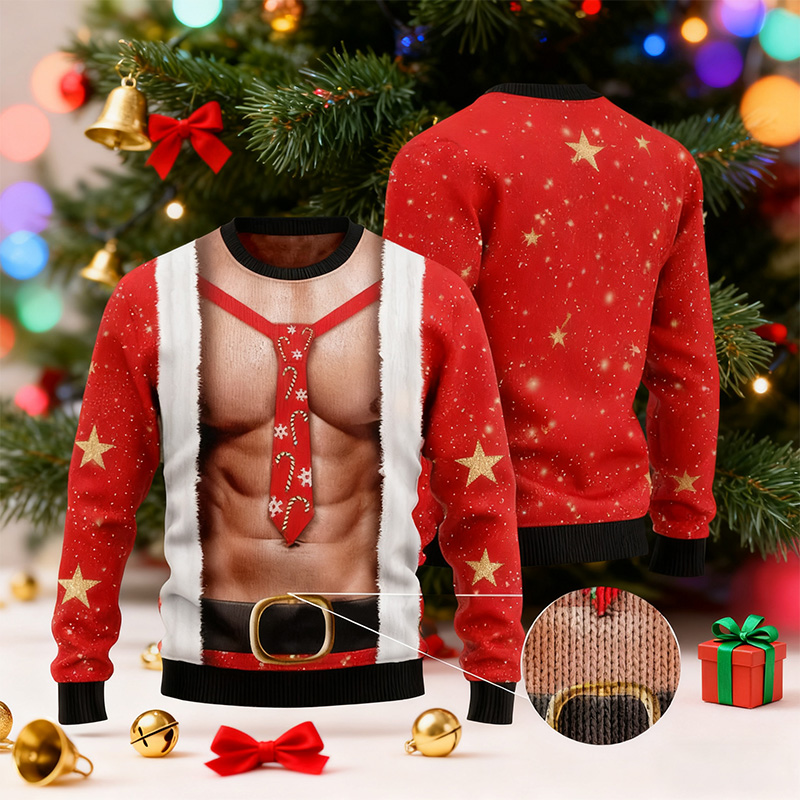 Funny Six Pack Christmas Sweater