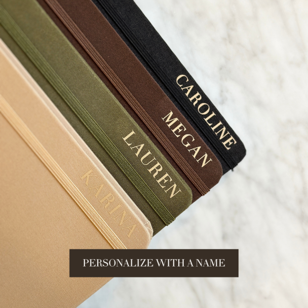 Hardcover Polka Dot Journal with Ties