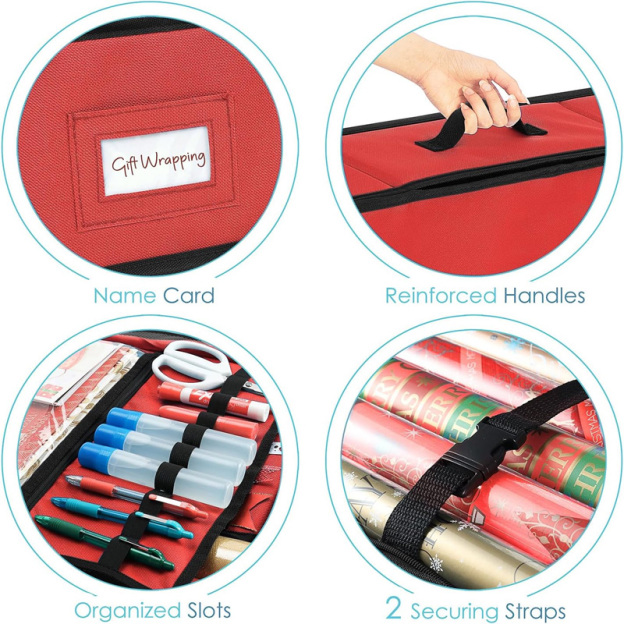 New Christmas wrapping paper storage box