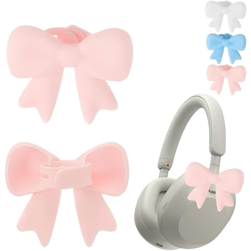 Silicone bow headphone accessories