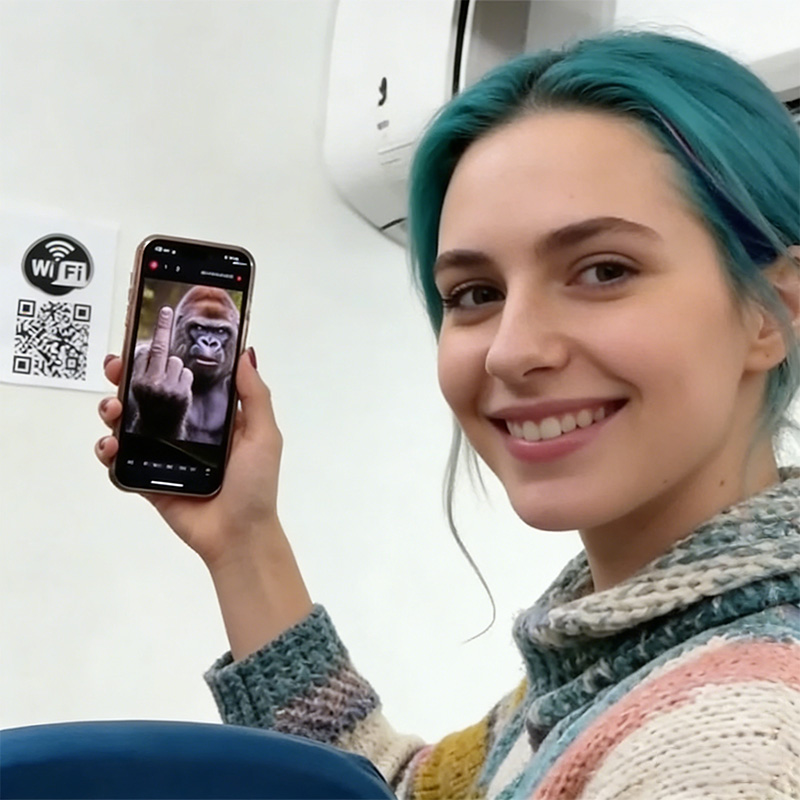 Prank WiFi QR Code Stickers