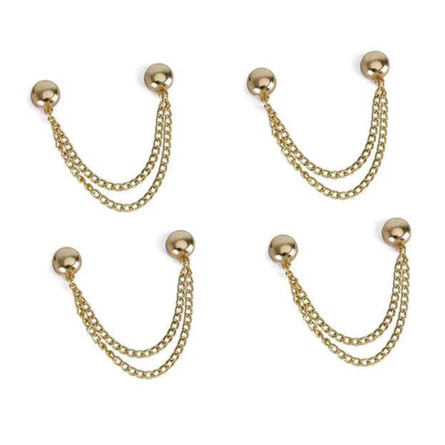 Adjustable chain magnetic trouser leg clip