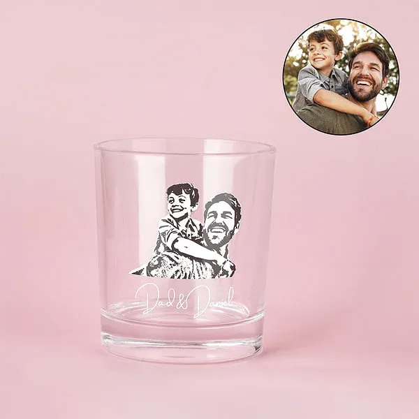 Personalized whiskey glass
