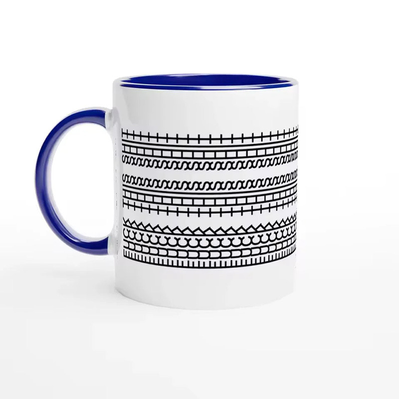 Hidden Information Line Ceramic Mug