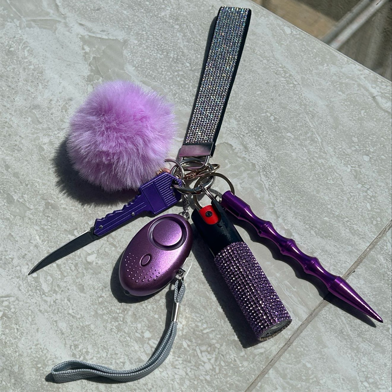 Self-defense multi-functional pendant keychain