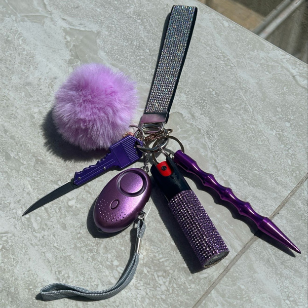 Self-defense multi-functional pendant keychain