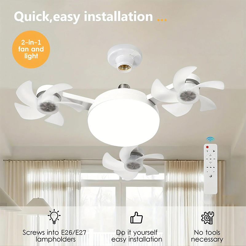 Household ceiling fan light