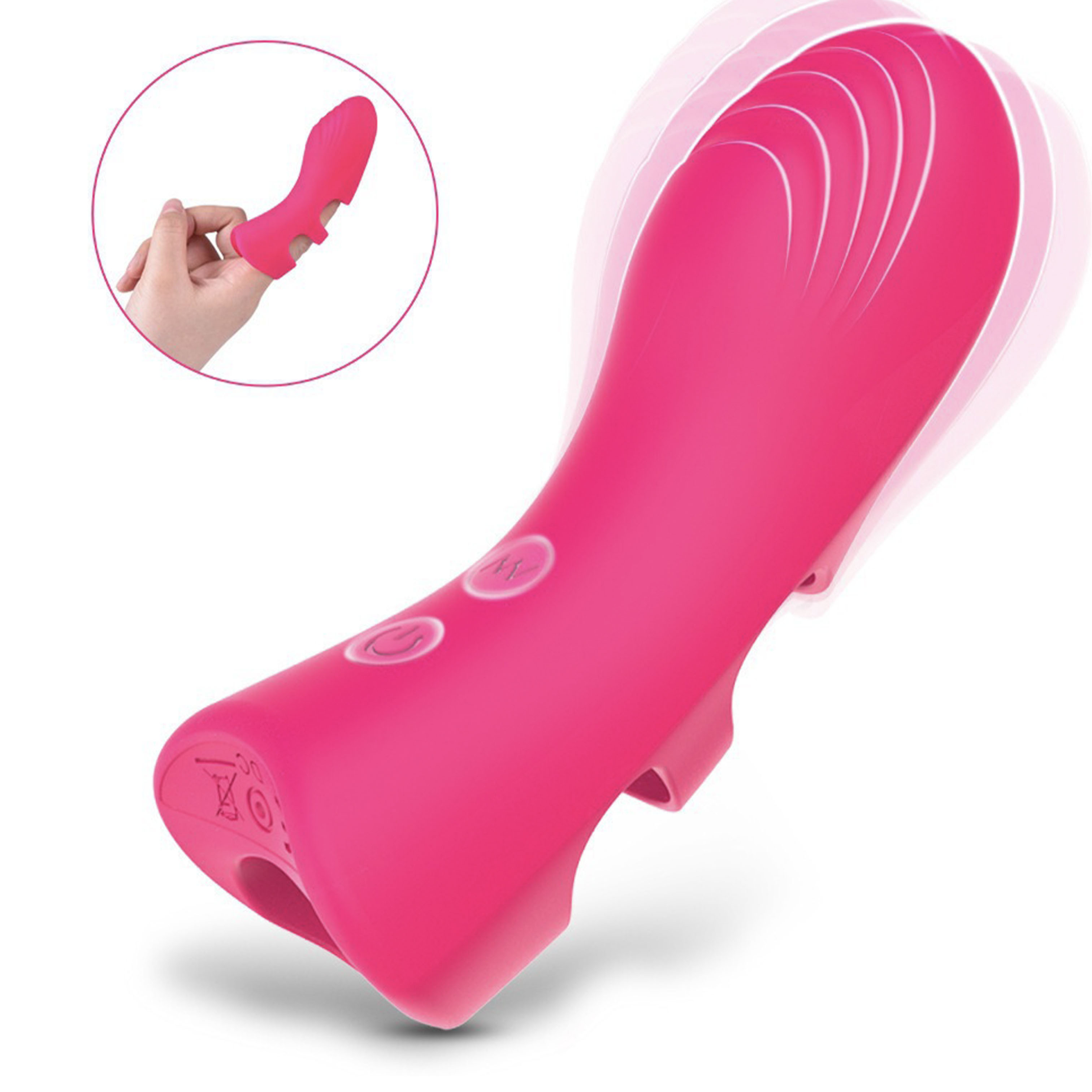 Finger-worn vibrator
