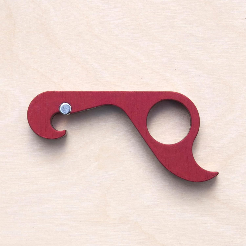 H-type single-hand bottle opener