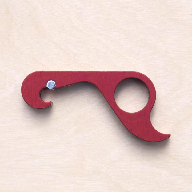 H-type single-hand bottle opener