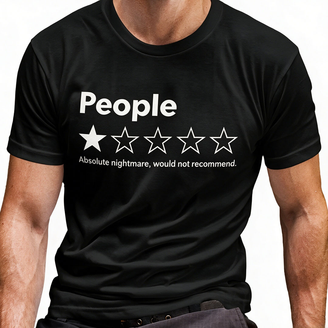 Funny Letter Print Tee