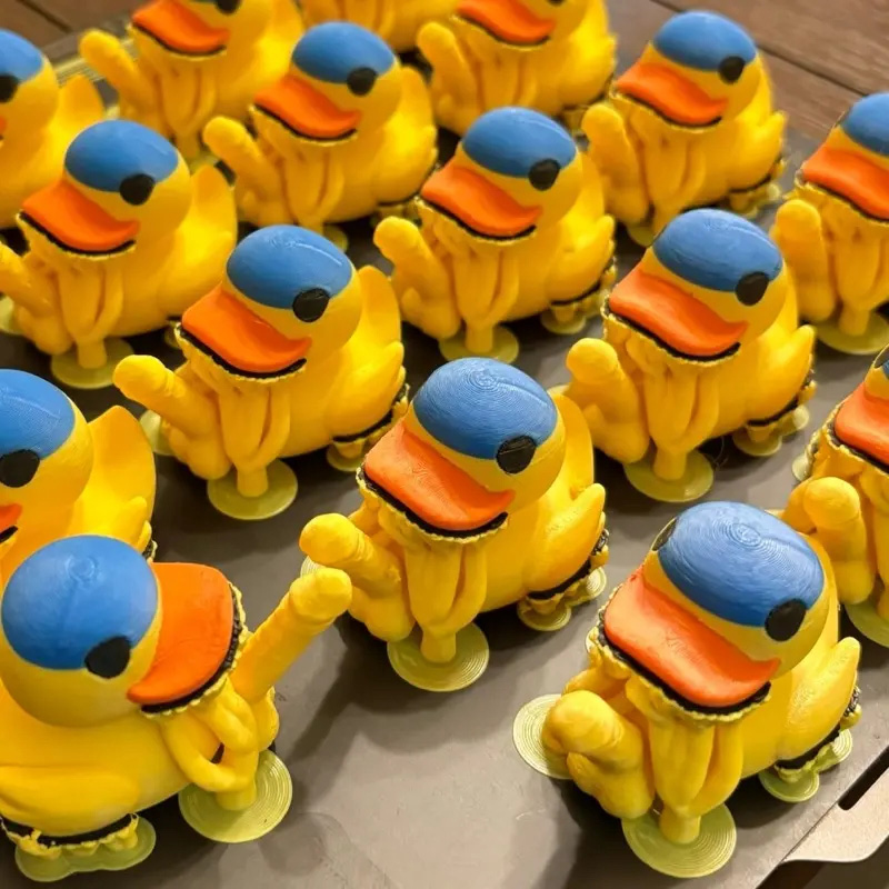 3D Fun Mini Yellow Duck Ornament