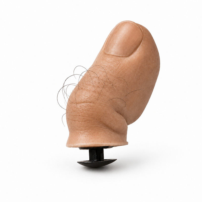 Thumb up spoof creative shoe buckle