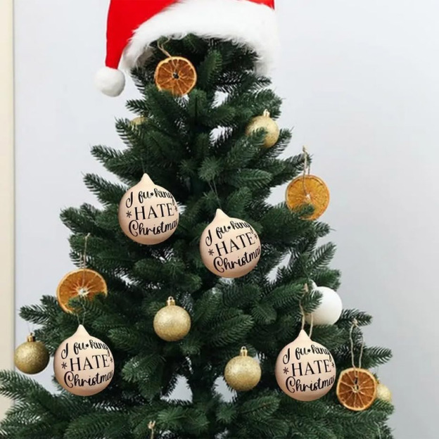 Funny prank Christmas ball decorations